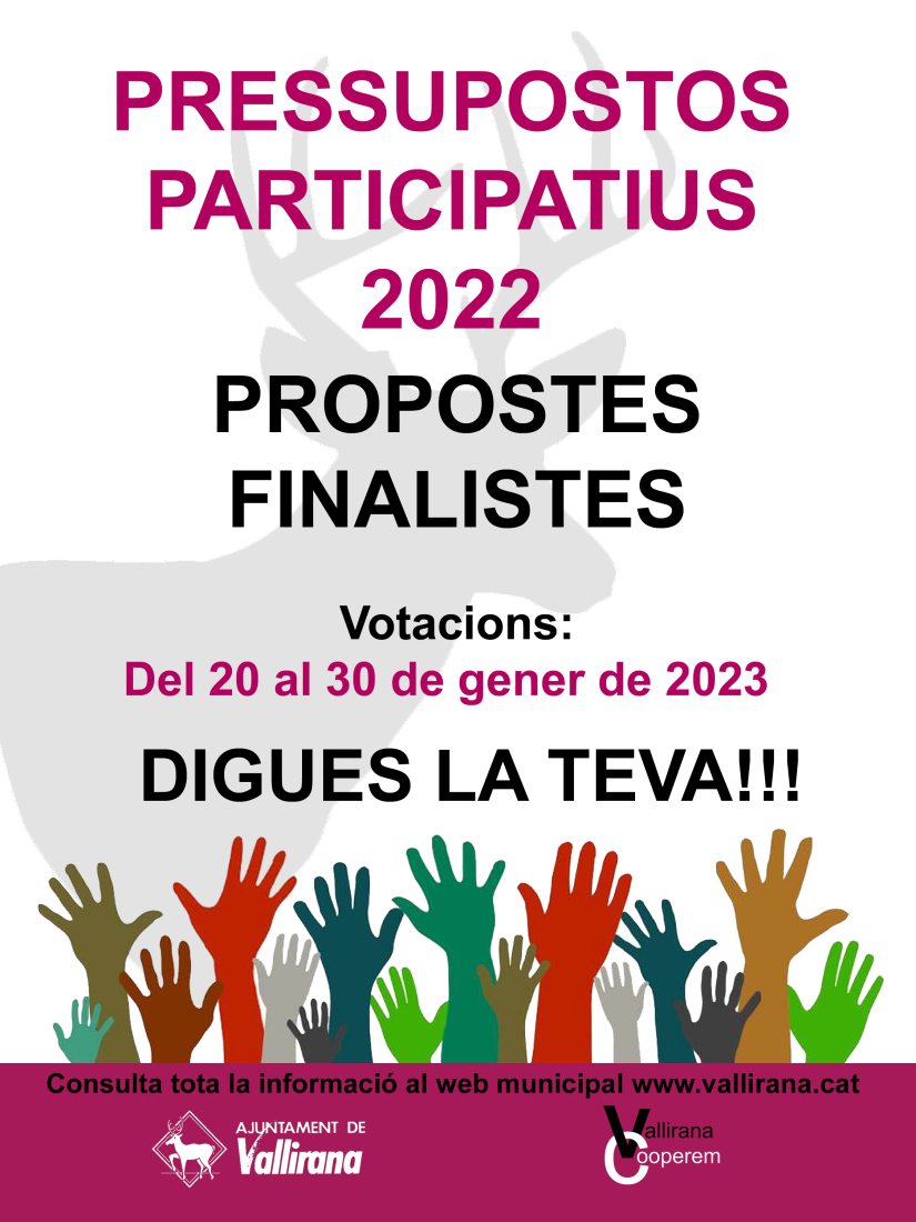 Imagen para los medios: Pressupostos Participatius 2022