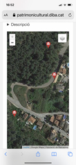 Parc i camí peatonal a l’explanada entre carrer st Antoni i Carrer del Canigó 